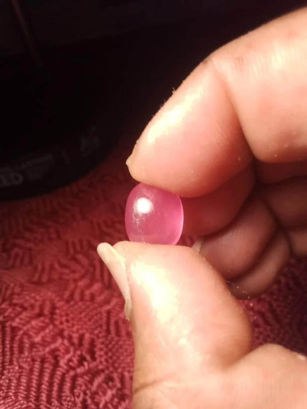 Natural 10.5ct Oval Cabochon Madagascar Red Ruby